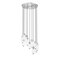 Z-Lite Arden Chandelier, 11-Light, 24 In.W x 12 In.H, Brushed Nickel/Clear 651P-11R-BN - alternate 1